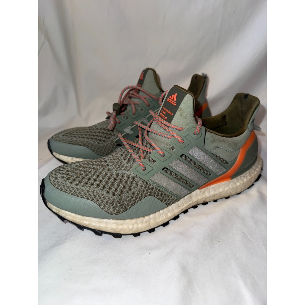Adidas UltraBoost 1.0 HR0070 Men's Sneaker 8.5 Olive Strata Orange Running Shoes